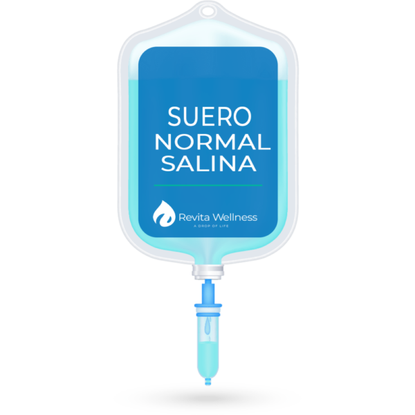 suero de hidratación salina para personas deshidratadas